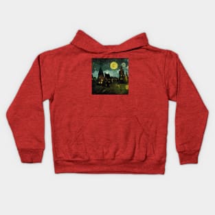 Starry Night Over Godric's Hollow Kids Hoodie